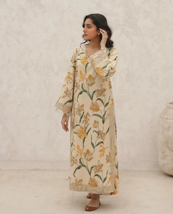 Whispering Flora | 2-Piece Lawn Stitched Suit