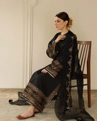 Siyaah 3-piece Lawn Stitched Dress
