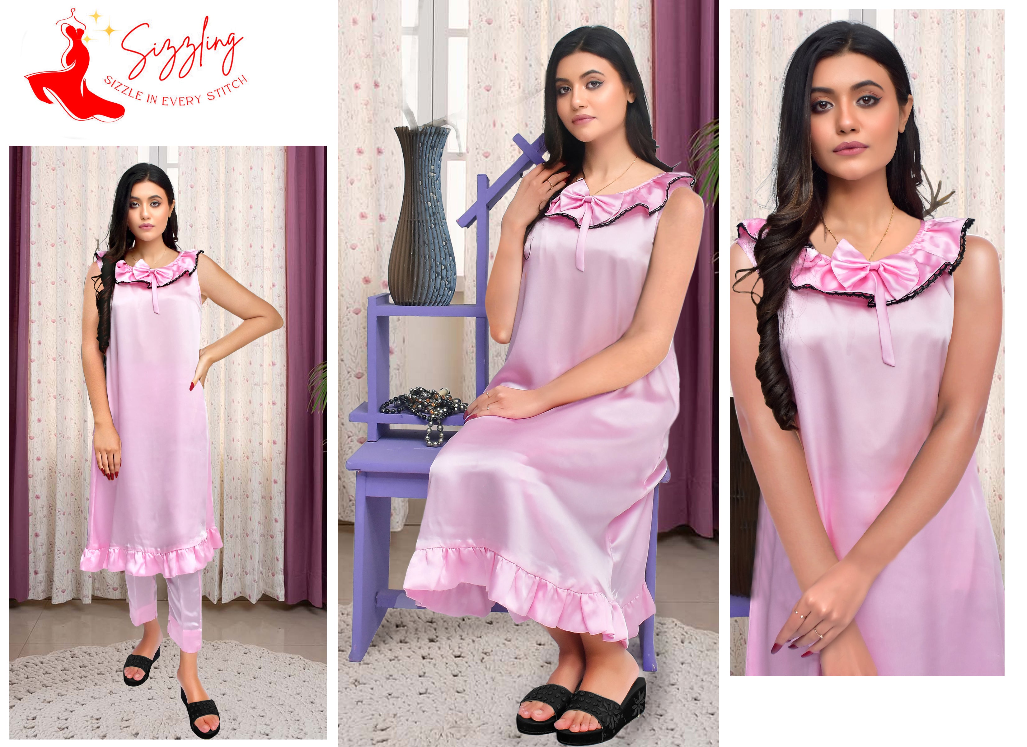 Ladies Sleepwear Baby Pink