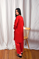 Red Velvet Satin Silk Night Wear Sleep dress